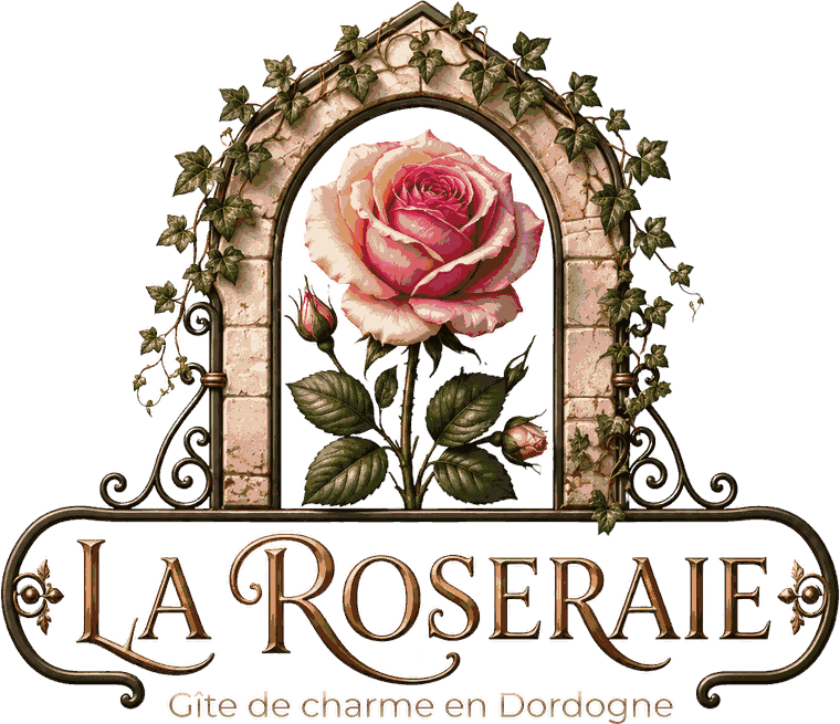 Logo La Roseraie, gîte de charme en Dordogne